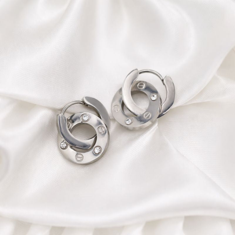 Naušnice “Silver Twist”