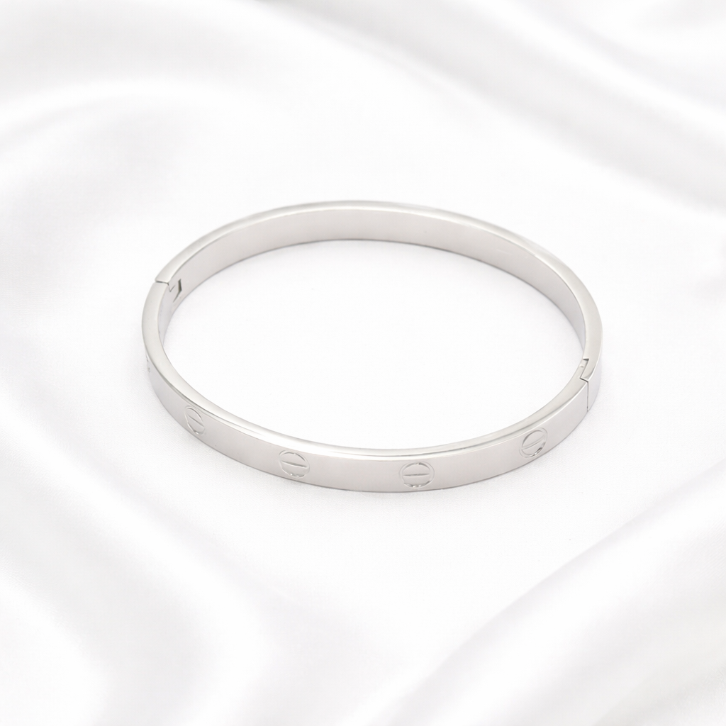 Silver Love Inspired Bangle