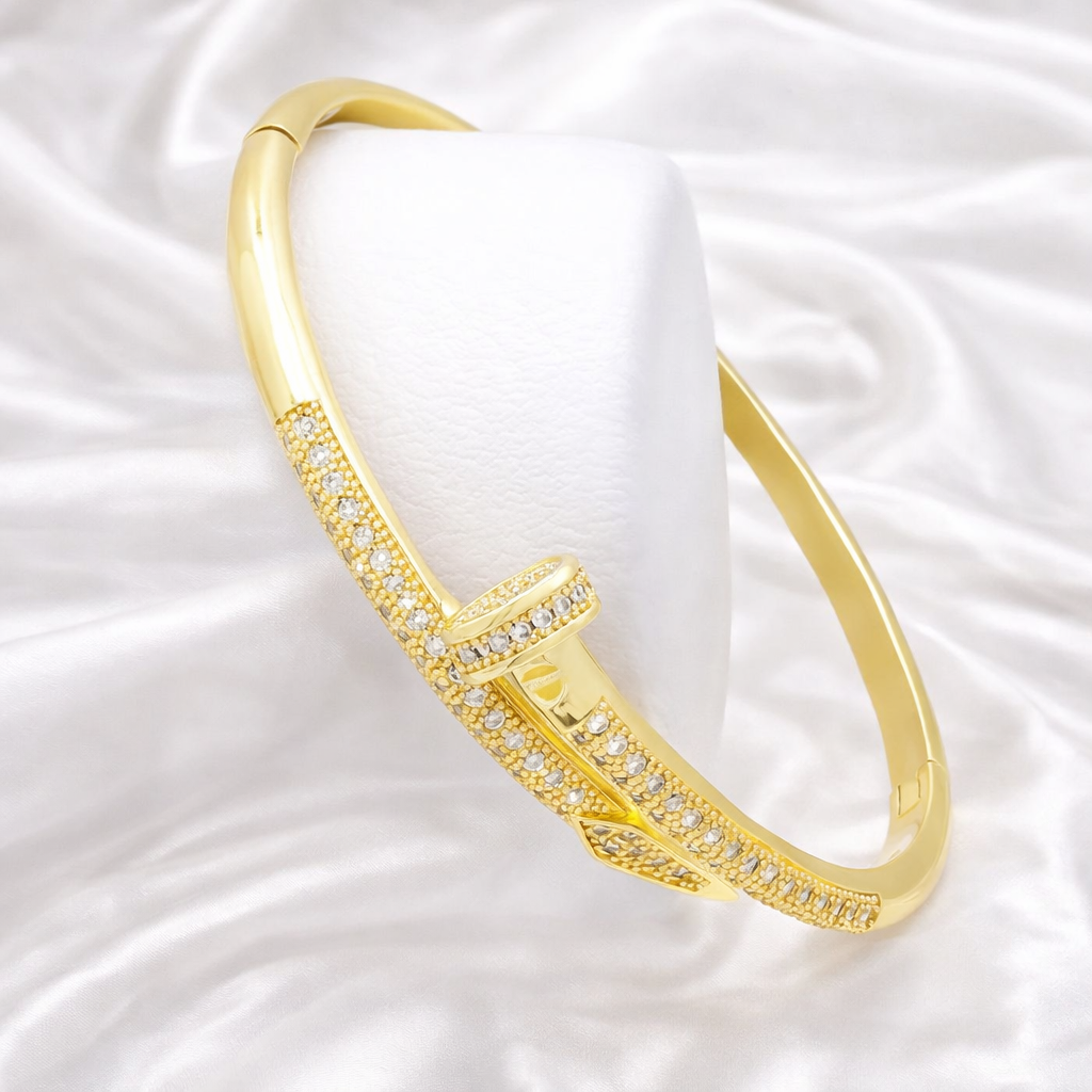 Crystal Nail Deluxe Bangle