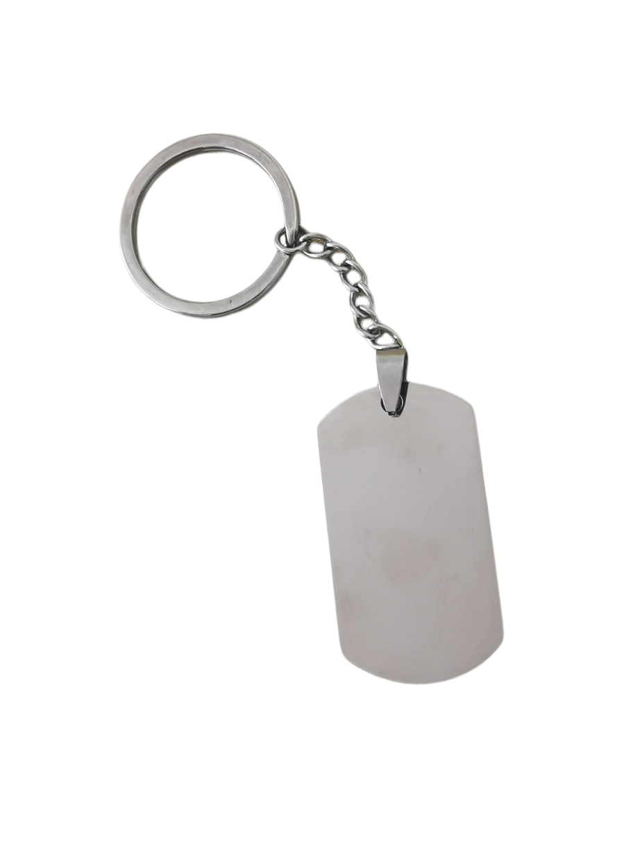 Military tag keychain big