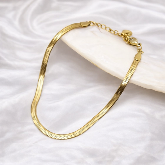 Golden Herringbone Bracelet
