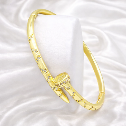 Golden Nail Luxe Bangle