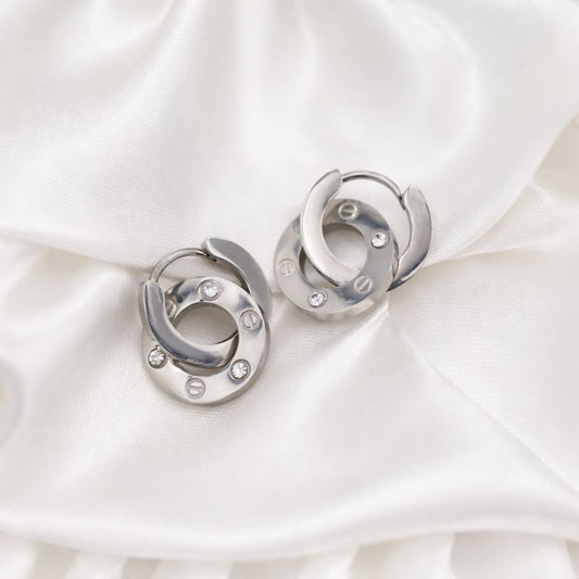 Naušnice “Silver Twist”