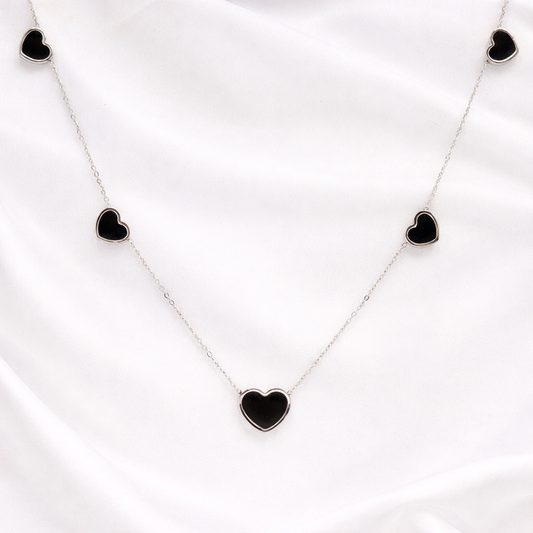 Midnight Hearts Necklace