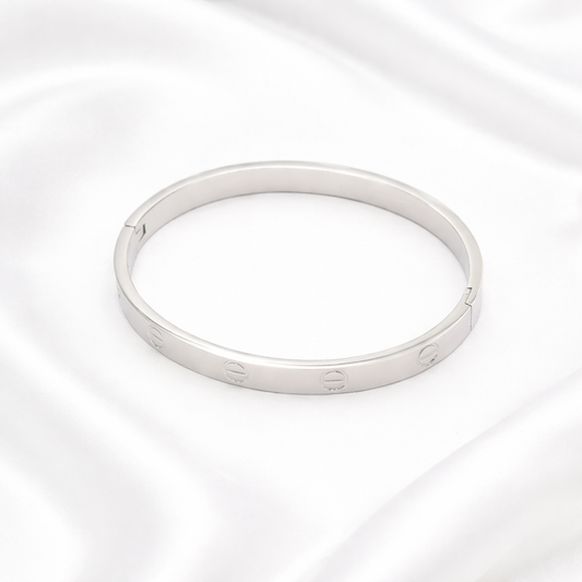 Silver Love Inspired Bangle
