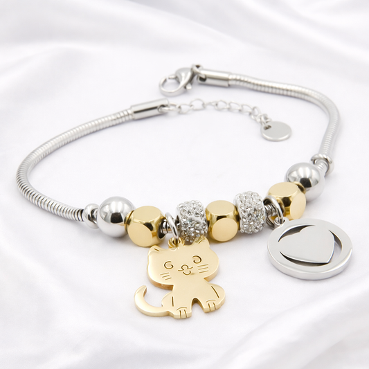 Kitty Love Charm Bracelet