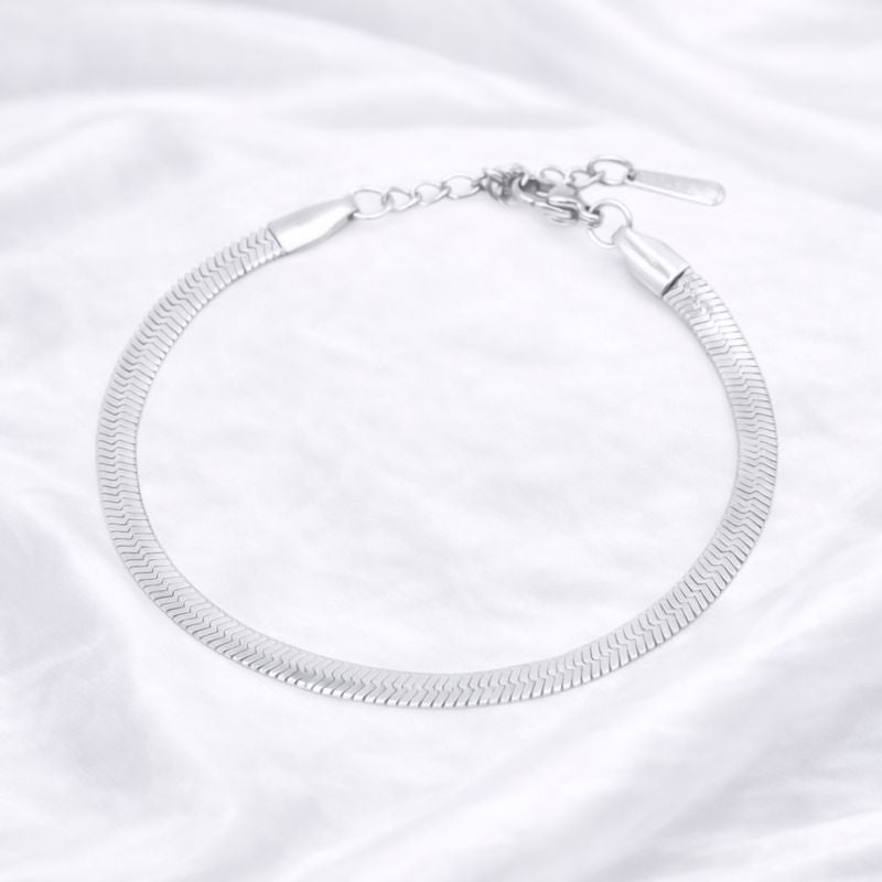 Silver Snake Chain Bracelet