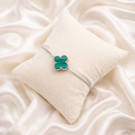 Emerald Clover Bracelet