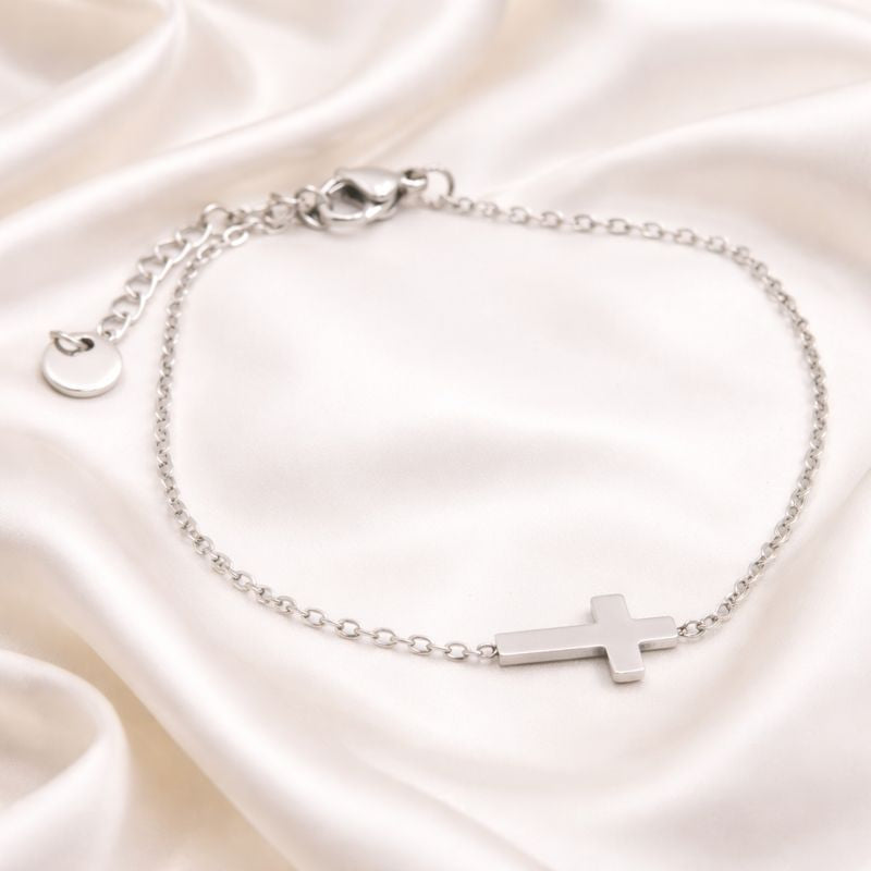 Minimal Cross Bracelet