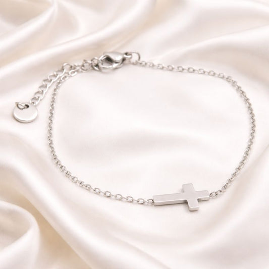 Minimal Cross Bracelet