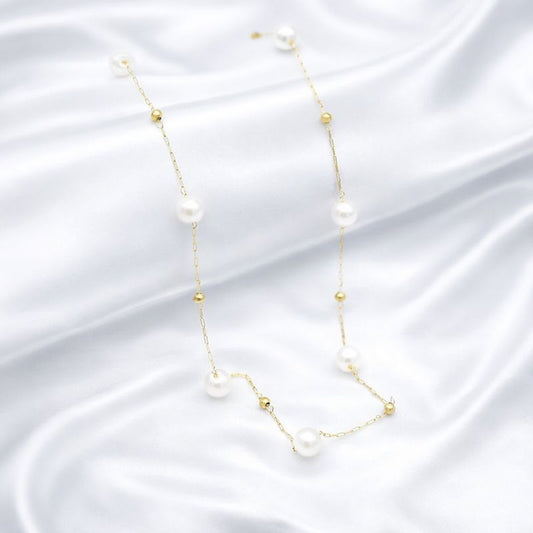 Pearl Glow Gold Necklace