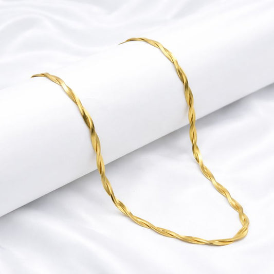 Twisted Gold – Pletena Ogrlica