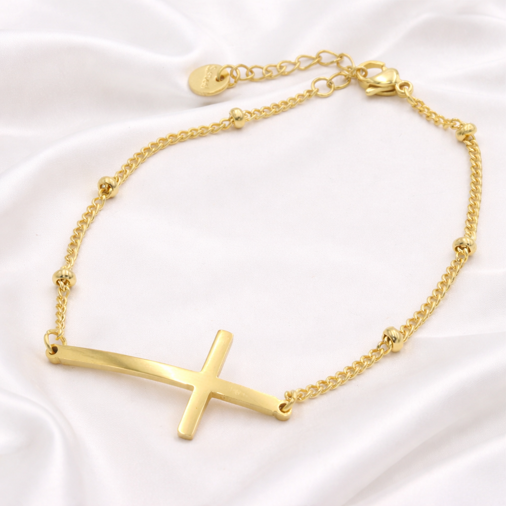 Faith Line – Zlatna narukvica s križićem