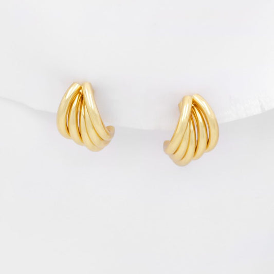 Golden Cascade Hoops