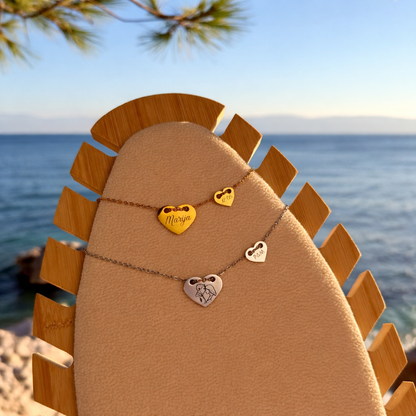 Big & Small Heart” Personalized Necklace