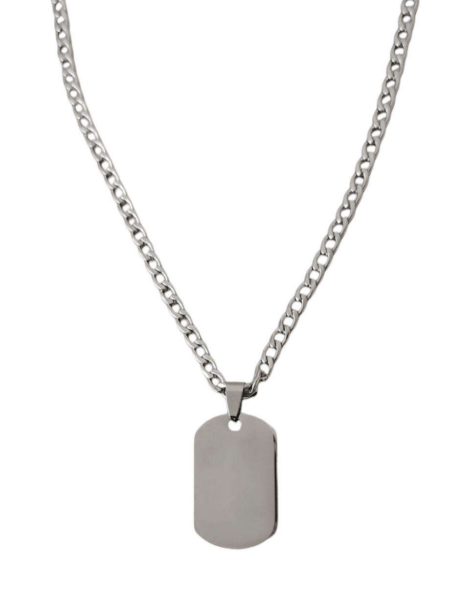 Military tag necklace medium