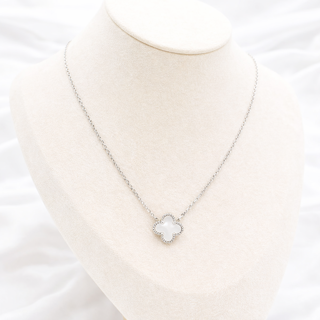 White Clover Elegance Necklace