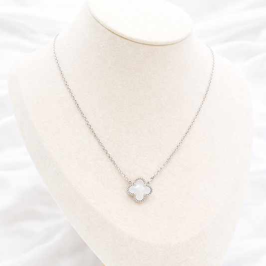 White Clover Elegance Necklace