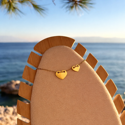 Big & Small Heart” Personalized Necklace