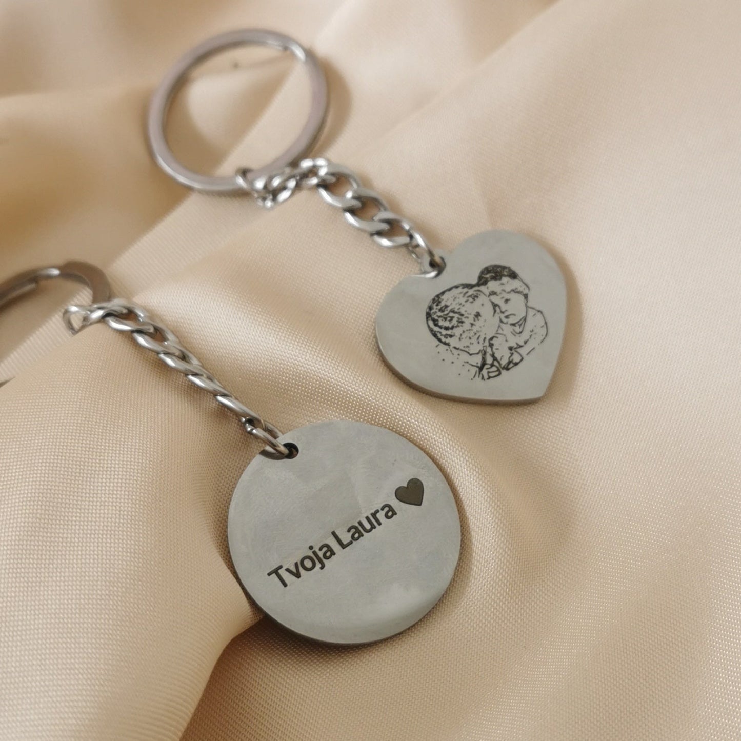 Heart keychain